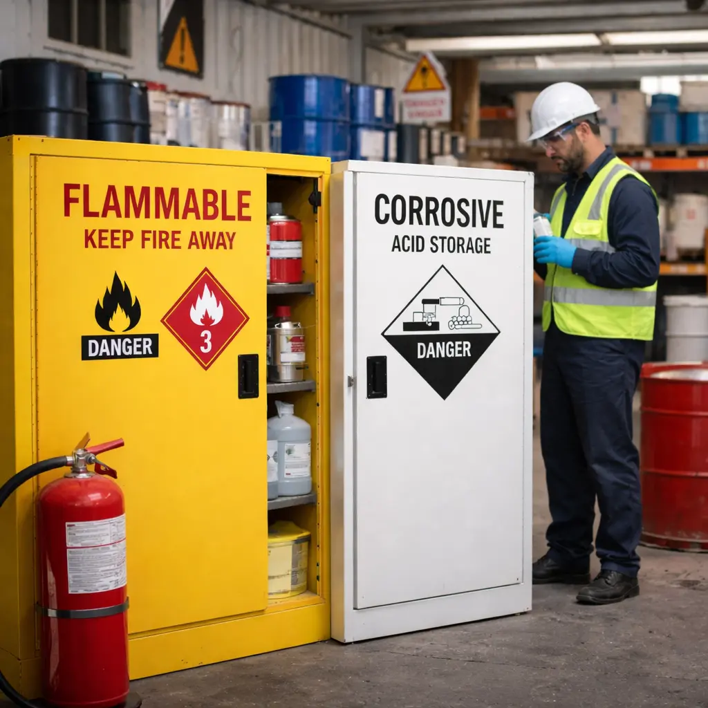 Corrohosive and Flammable Storage